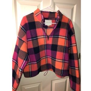 Cropped Sherpa sweatshirt from American Eagle